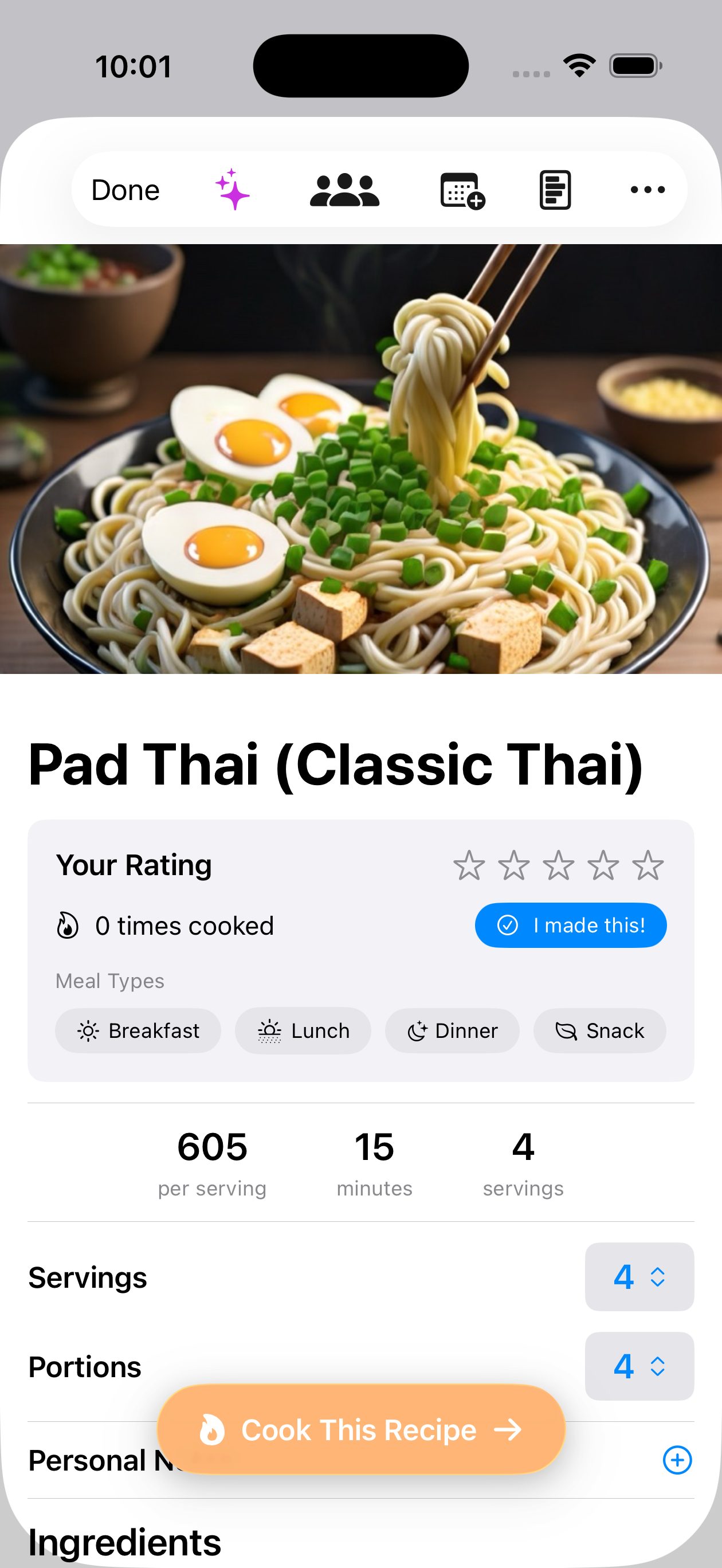 Pad Thai Result